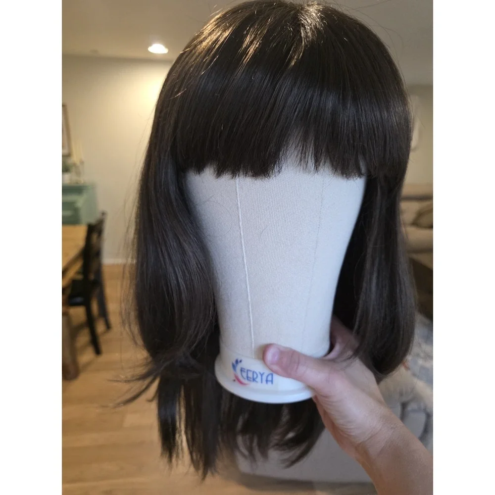 Noriko Wig Long Brunette With Fringe 1621 Justine Dark Chocolate W/box Synthetic